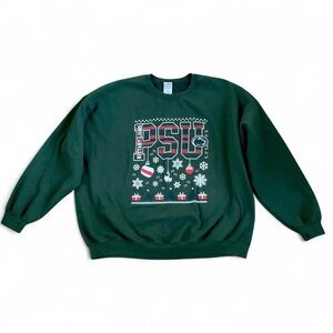Penn State University Green Holiday Sweatshirt Size 3XL